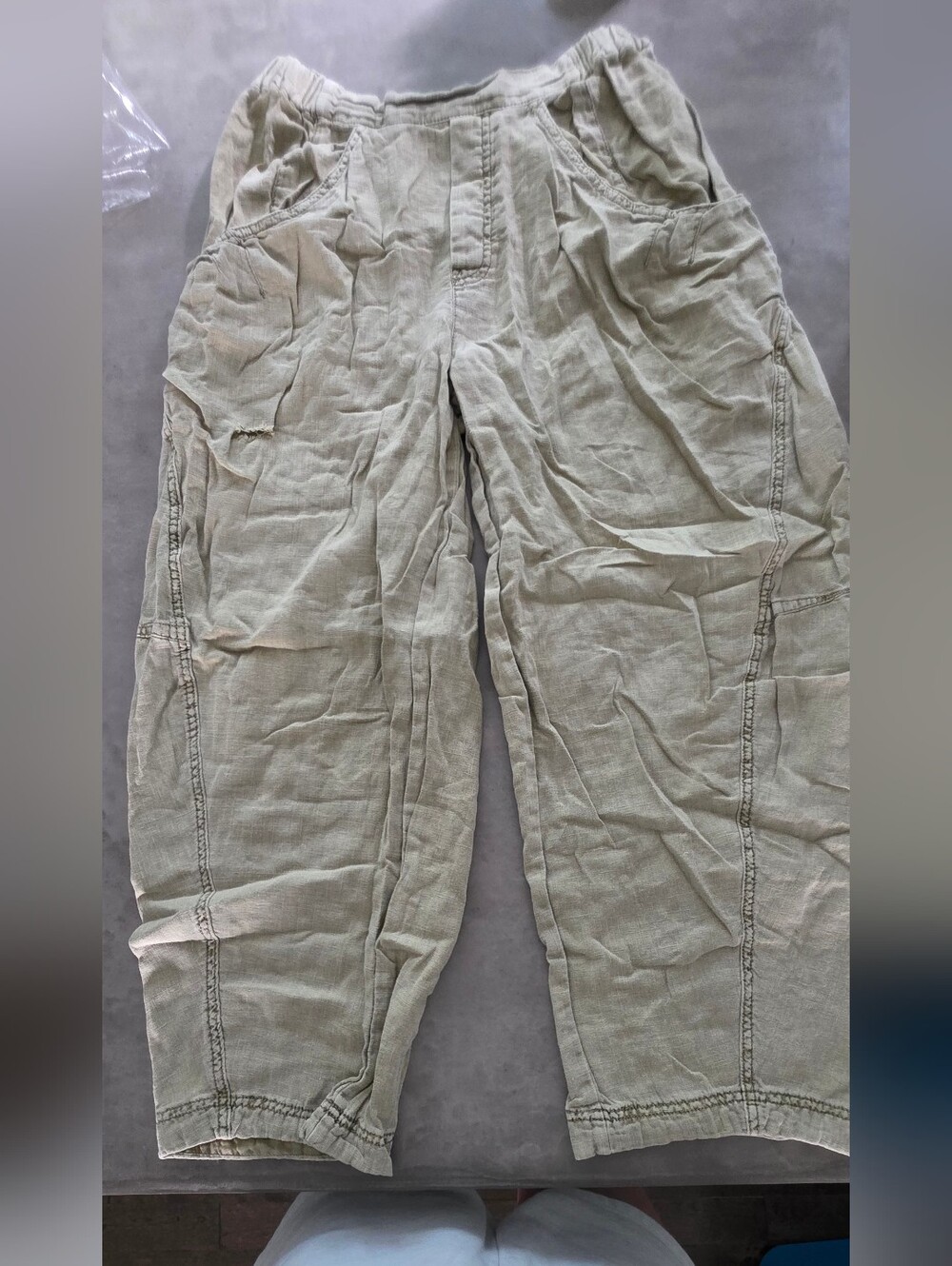 Free People High Road Solid Pull-On Barrel Pants New Without Tags - Picture 4 of 8